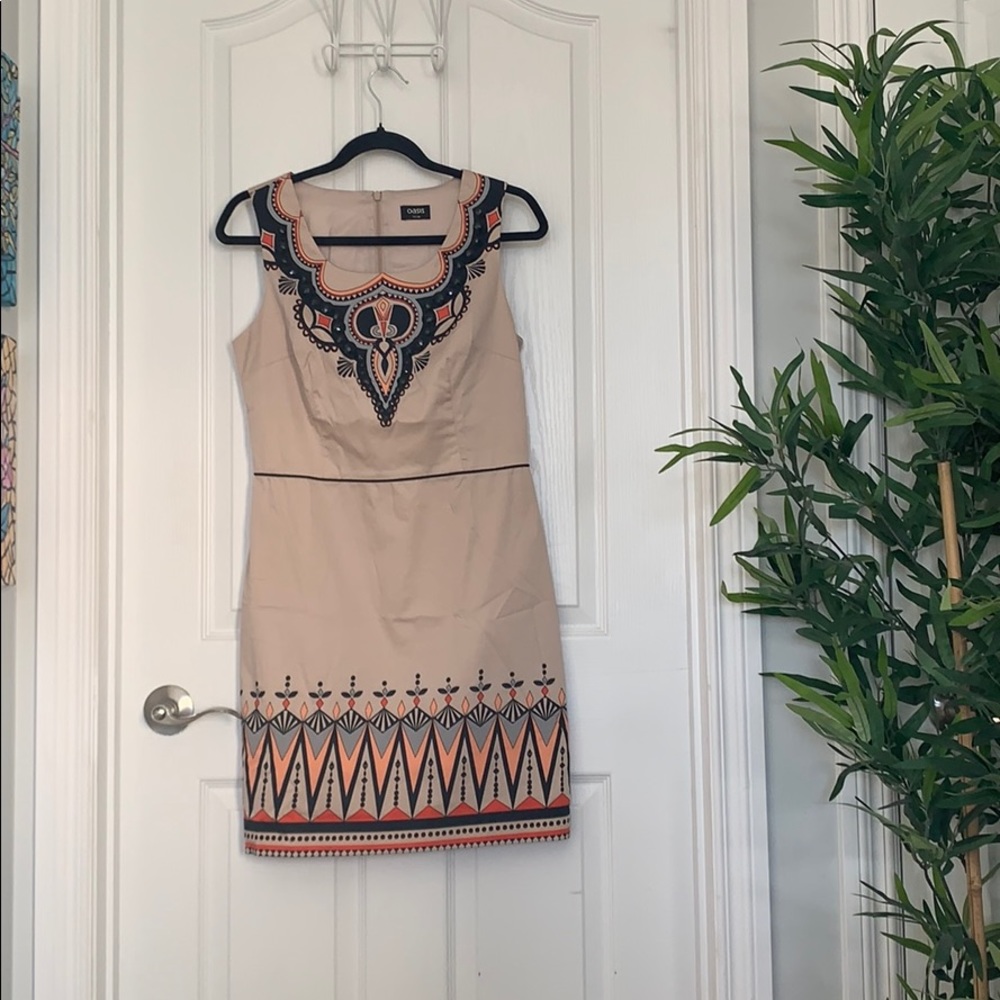 Pencil Sheath Dress patterned